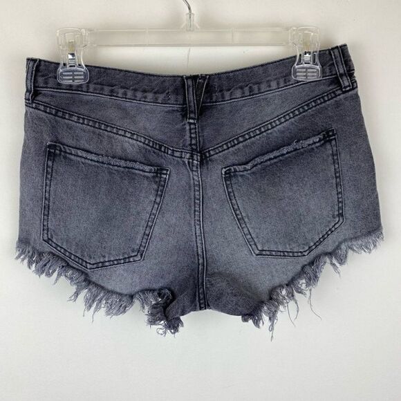 We The Free Relaxed Raw Hem Cutoff Shorts Size 27 - Picture 4 of 7